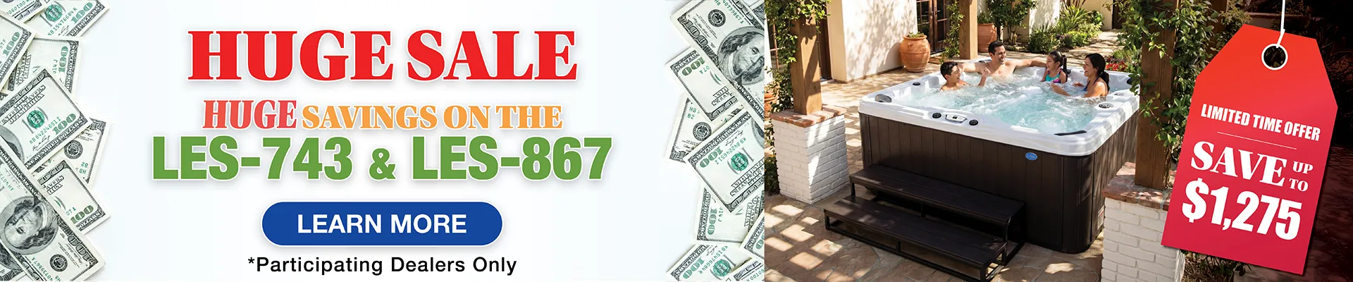 Calspas hot tub being used in a family setting - Huntington Beach